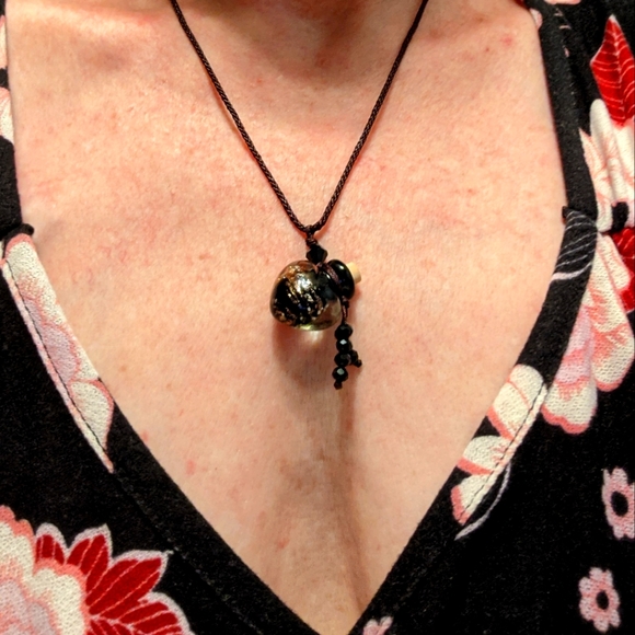 Glass Heart Bottle Necklace - Picture 2 of 6